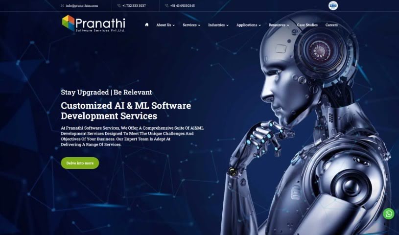 Screenshot of Pranathi Software Services