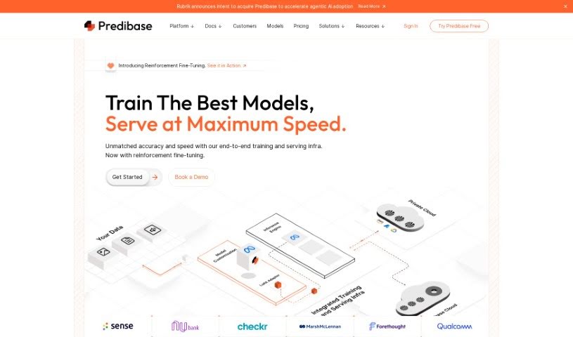Screenshot of Predibase