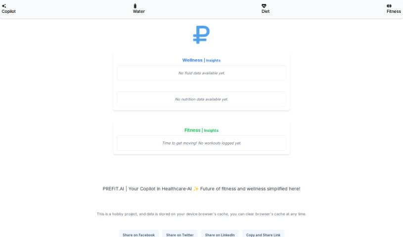 Screenshot of Prefit.ai