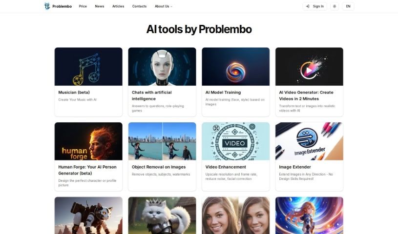 Screenshot of Problembo