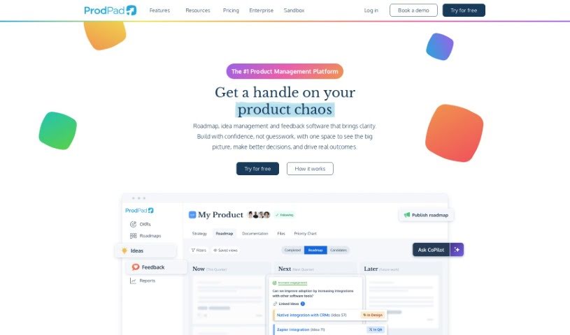 Screenshot of ProdPad