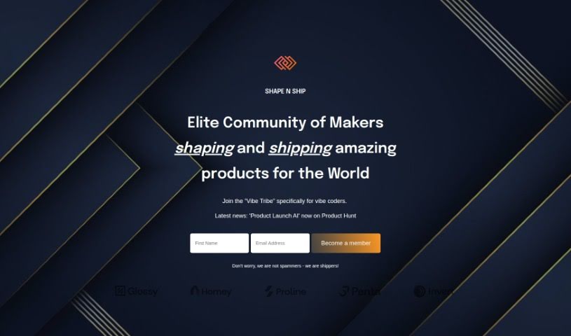 Screenshot of Product Launch AI