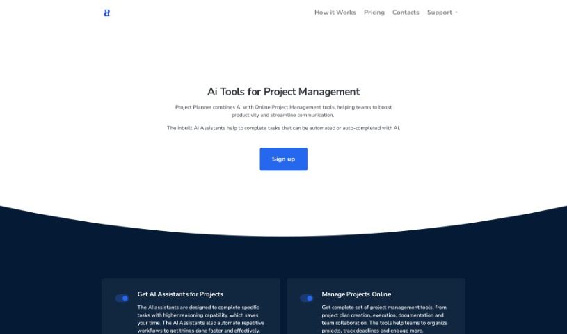 Screenshot of Project Planner