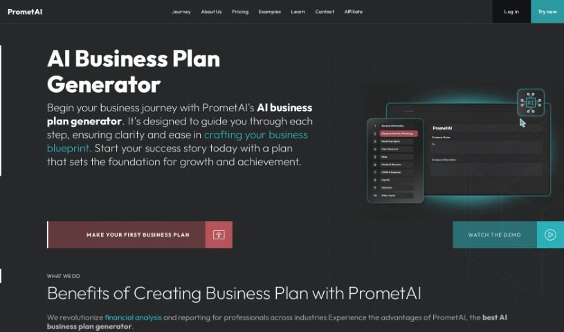 Screenshot of PrometAI