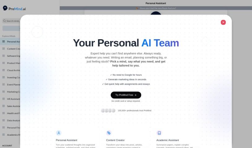 Screenshot of Promind