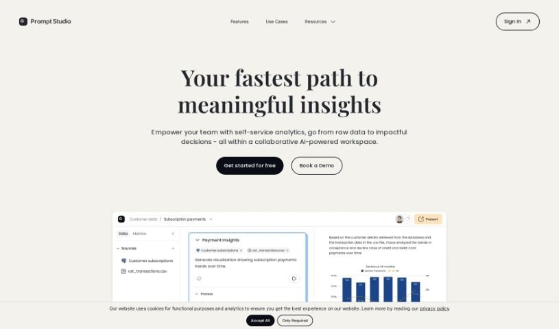 Screenshot of Prompt Studio
