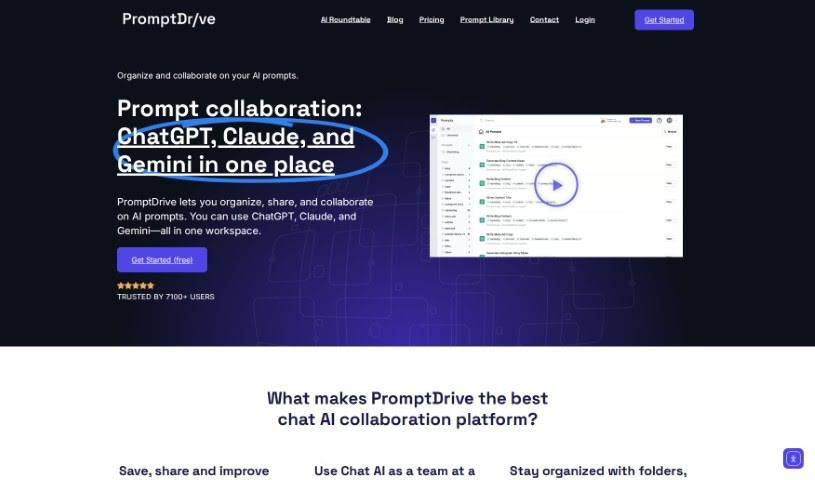 Screenshot of Promptdrive.ai