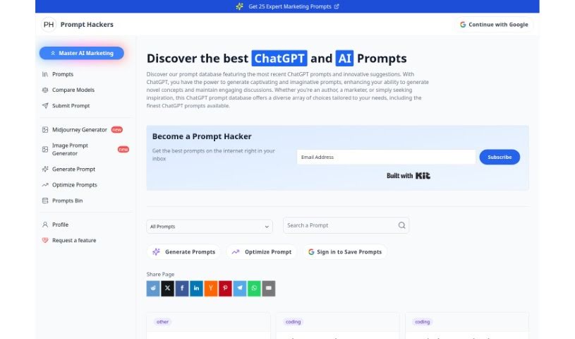 Screenshot of Prompt Hackers