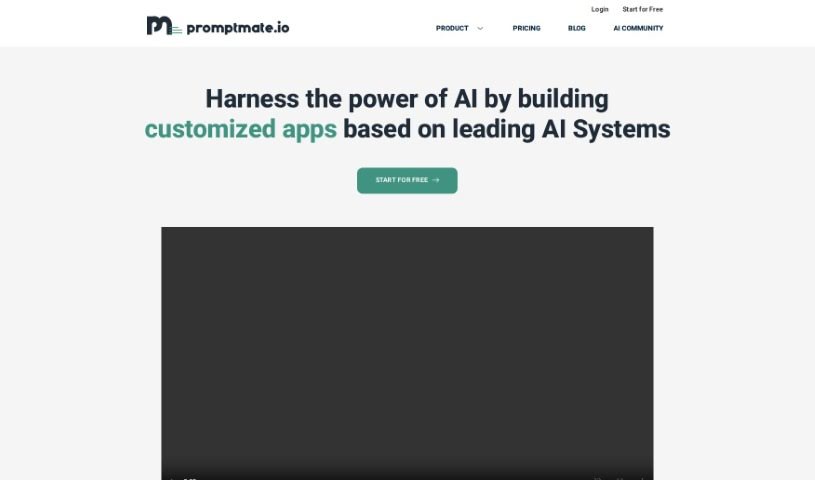 Screenshot of Promptmate.io