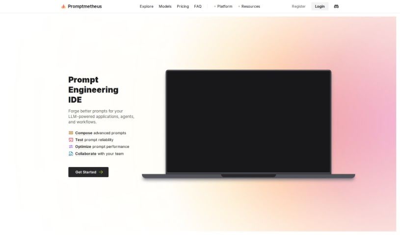 Screenshot of Promptmetheus