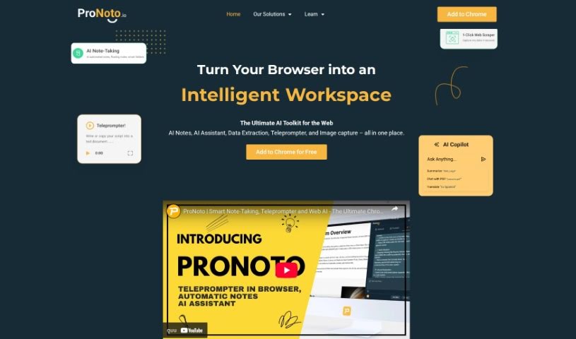 Screenshot of Pronoto