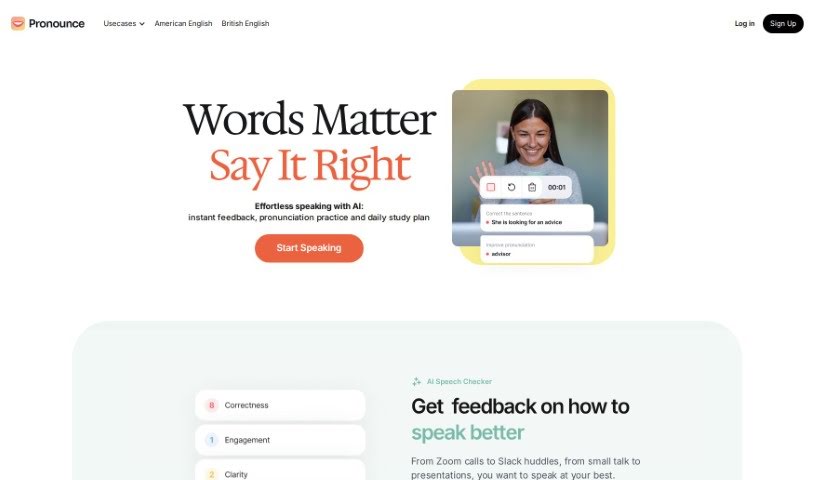 Screenshot of Pronounce