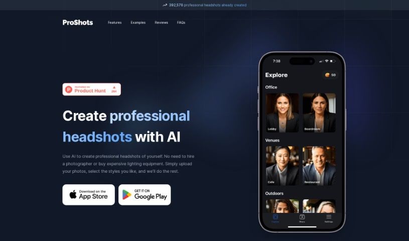 Screenshot of Proshots