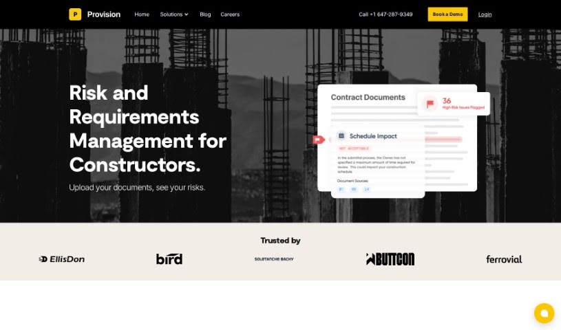 Screenshot of Provision