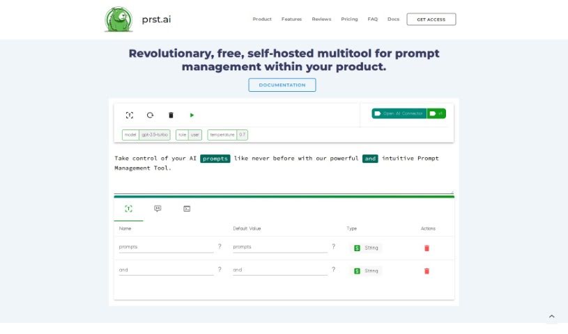 Screenshot of Prst.ai