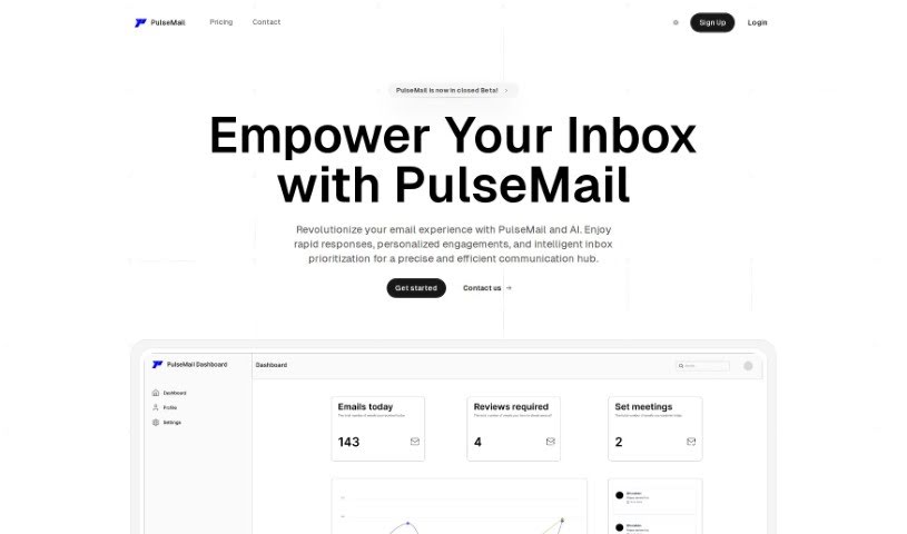 Screenshot of Pulsemail