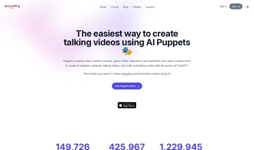 Screenshot of Puppetry