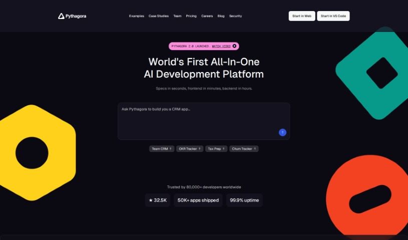 Screenshot of Pythagora AI