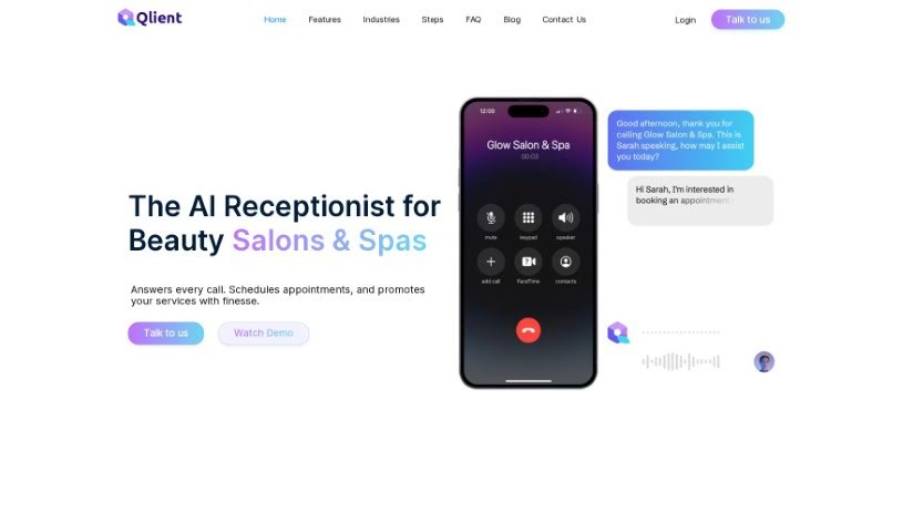 Screenshot of Qlient AI