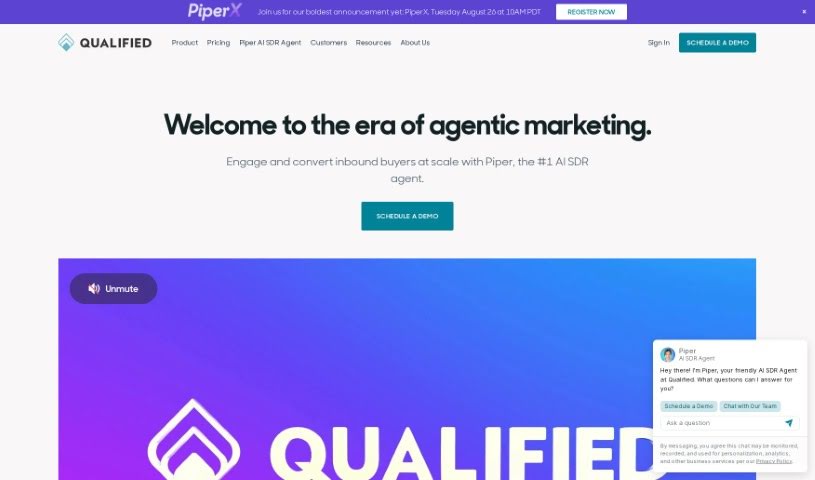 Screenshot of Qualified