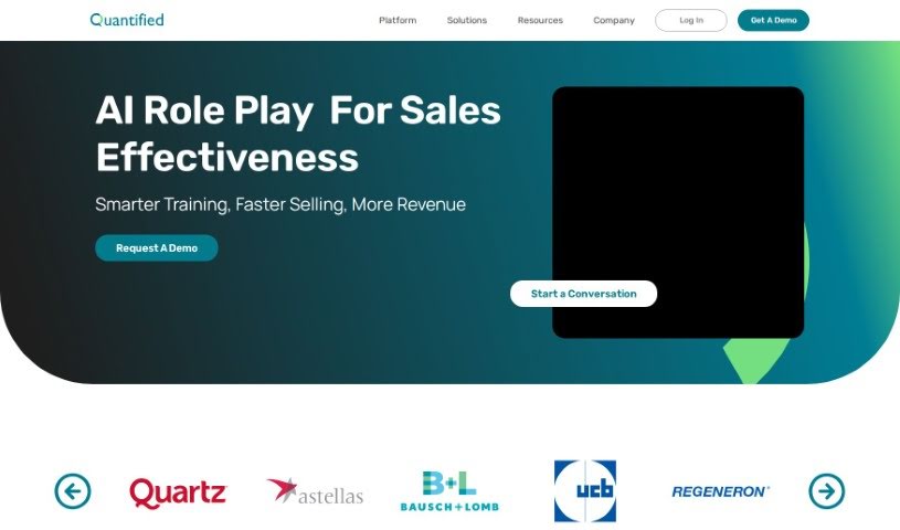Screenshot of Quantified AI