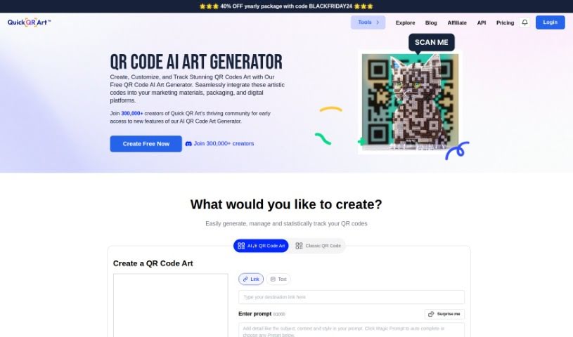 Screenshot of Quick QR Art