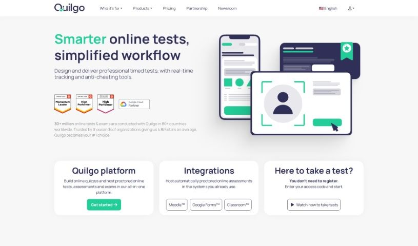 Screenshot of Quilgo