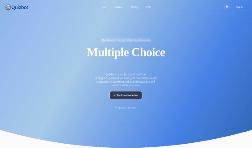 Screenshot of Quizbot