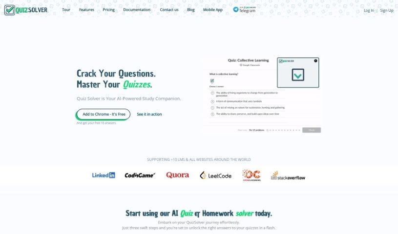 Screenshot of Quizsolver