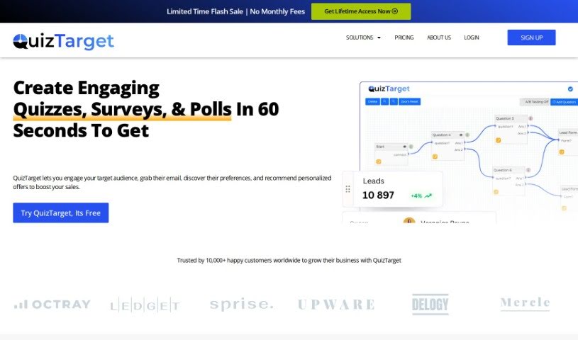 Screenshot of QuizTarget