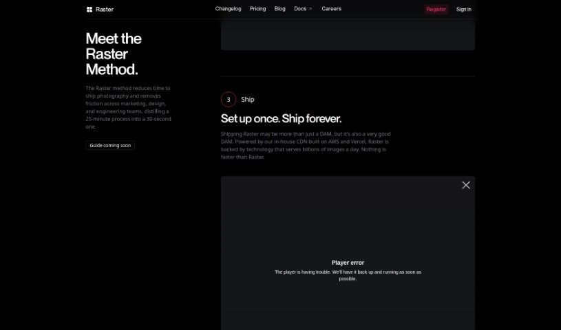 Screenshot of Raster