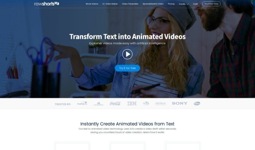 Screenshot of Raw Shorts