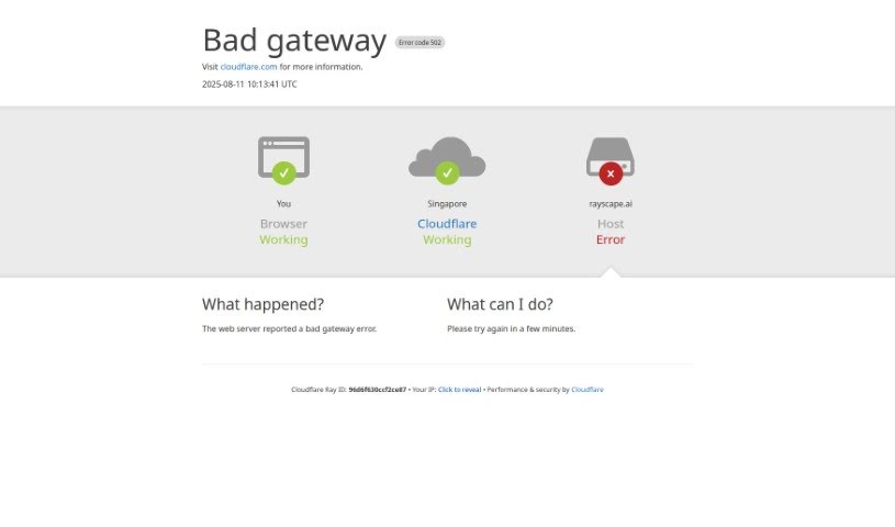 Screenshot of Rayscape AI