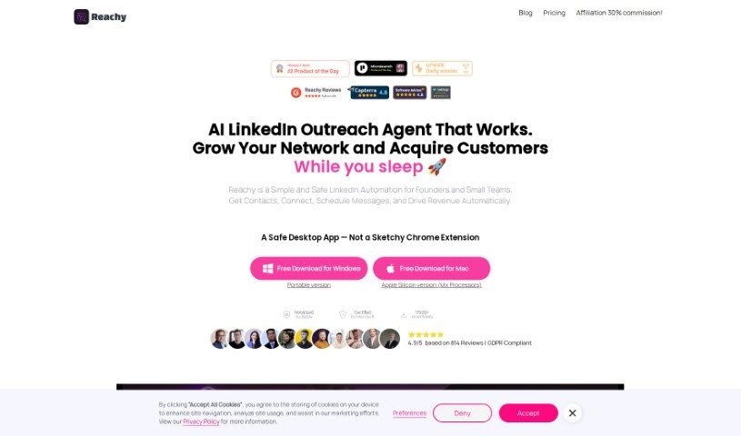 Screenshot of Reachy