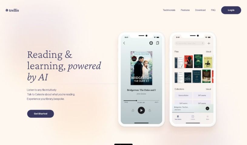 Screenshot of ReadTrellis