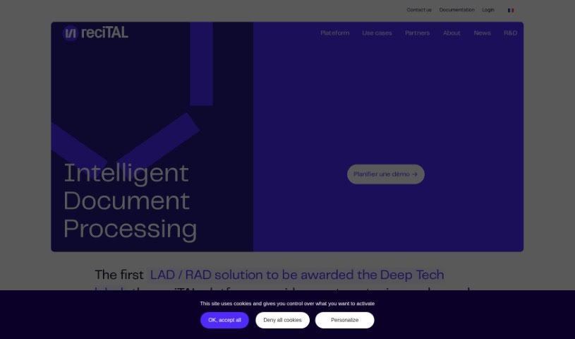 Screenshot of Recital