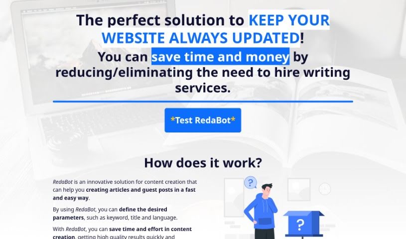 Screenshot of RedaBot