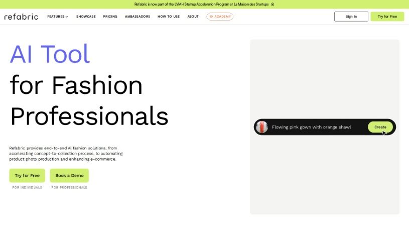 Screenshot of Refabric