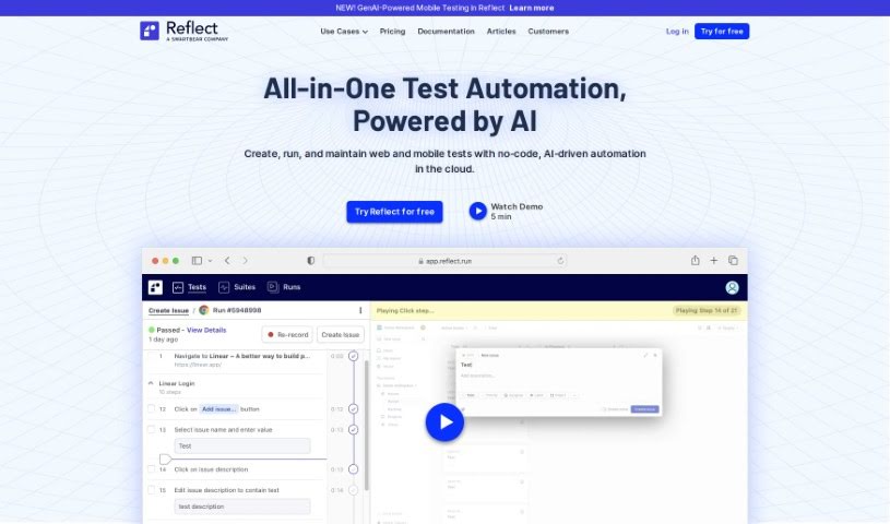 Screenshot of Reflect