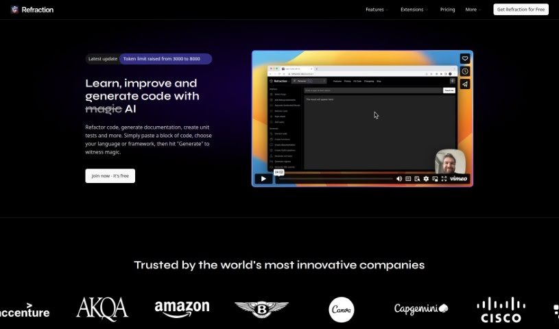 Screenshot of Refraction