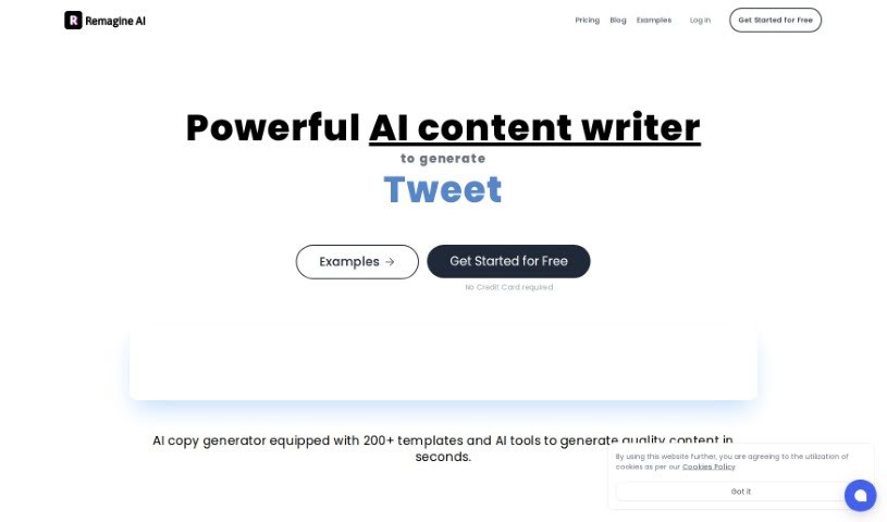 Screenshot of Reimagine AI