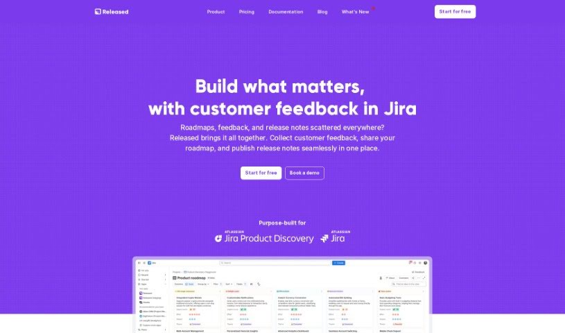 Screenshot of Released