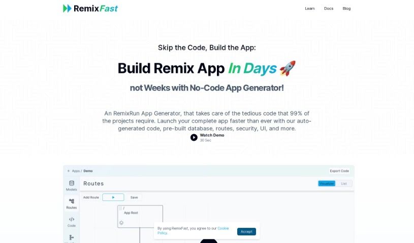 Screenshot of RemixFast