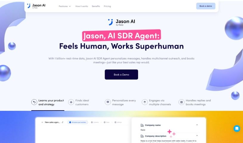 Screenshot of Reply IO Jason AI