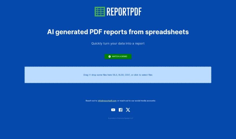Screenshot of ReportPDF