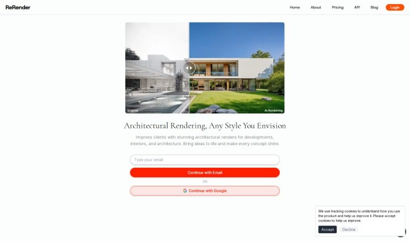Screenshot of ReRender AI