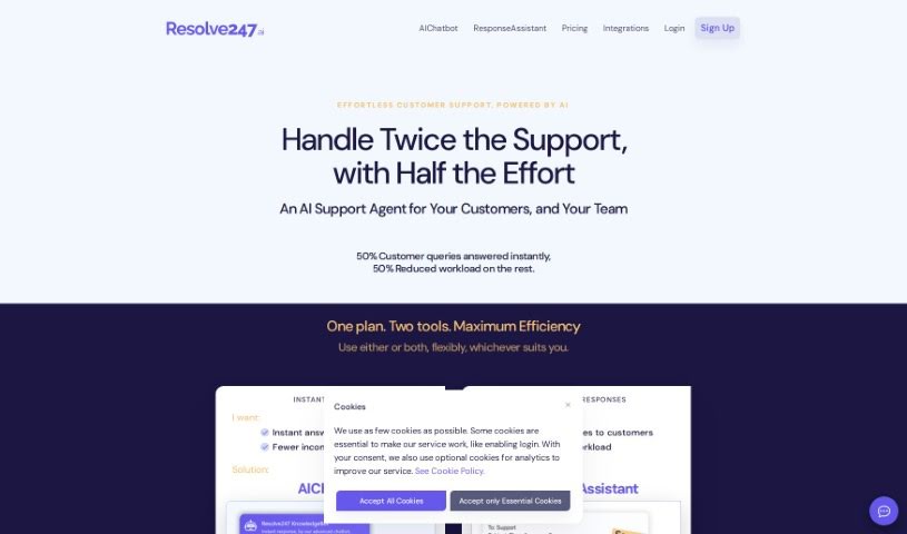Screenshot of Resolve247