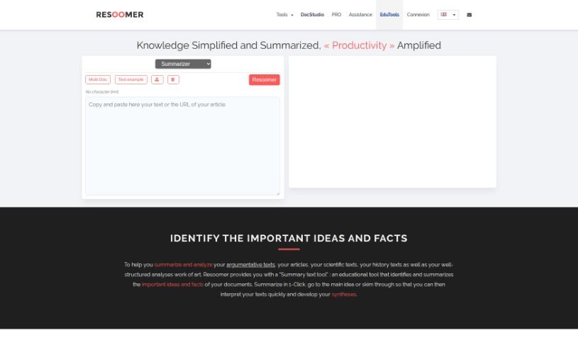 Screenshot of Resoomer
