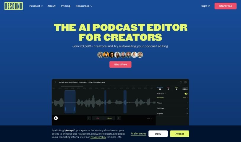 Screenshot of Resound