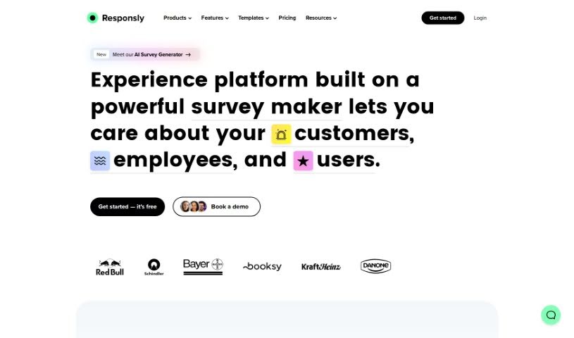 Screenshot of Responsly